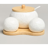 Набор для специй "MEADOW" 3 пр. на дер.подставке 15,5*15,5*10 см LEFARD 587-214