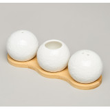 Набор для специй "MUSE" 3 пр. на дер.подставке 20*6*6 см LEFARD 587-215