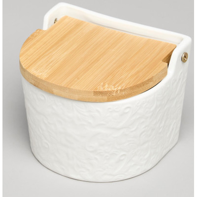 Банка для соли с дер.крышкой "MUSE" 11,5*11*9,5 см 450 мл LEFARD 587-238-2