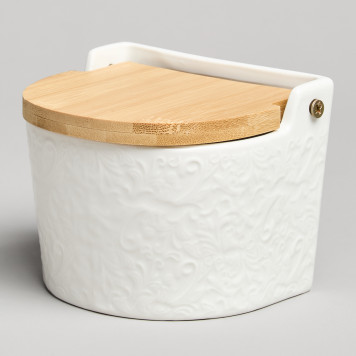 Банка для соли с дер.крышкой "MUSE" 11,5*11*9,5 см 450 мл LEFARD 587-238