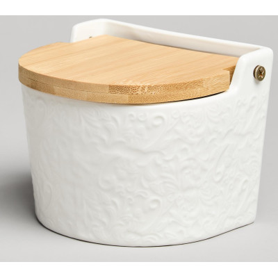 Банка для соли с дер.крышкой "MUSE" 11,5*11*9,5 см 450 мл LEFARD 587-238