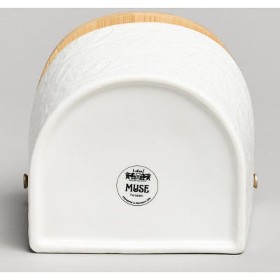 Банка для соли с дер.крышкой "MUSE" 11,5*11*9,5 см 450 мл LEFARD 587-238-4