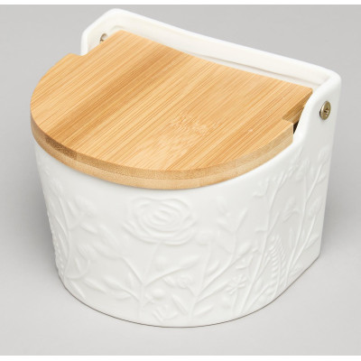 Банка для соли с дер.крышкой "MEADOW" 11,5*11*9,5 см 450 мл LEFARD 587-239-2