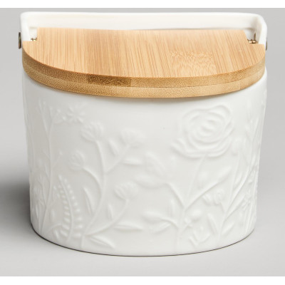 Банка для соли с дер.крышкой "MEADOW" 11,5*11*9,5 см 450 мл LEFARD 587-239-3