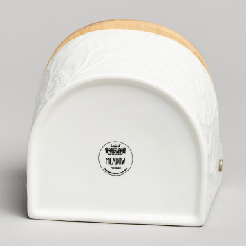 Банка для соли с дер.крышкой "MEADOW" 11,5*11*9,5 см 450 мл LEFARD 587-239-4