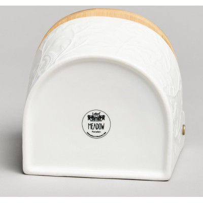 Банка для соли с дер.крышкой "MEADOW" 11,5*11*9,5 см 450 мл LEFARD 587-239-4