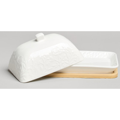 Масленка "MEADOW" на дер. подставке 17*12,5*8 см LEFARD 587-241-2