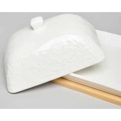 Масленка "MEADOW" на дер. подставке 17*12,5*8 см LEFARD 587-241-4