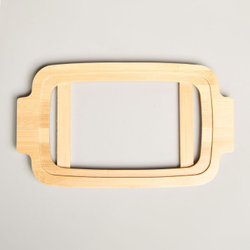 Блюдо для выпекания и сервировки "MUSE" со стекл.крышкой на дер.подставке 34,5*21*11см 1400мл LEFARD 587-243-4