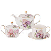 Чайный сервиз "IRISES" на 6 пер. 14 пр. 1000/350/300 мл (кор=2наб.) LEFARD 590-331