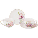 Чайный набор "IRISES" на 2 пер. 4 пр. 280 мл (кор=24наб.) LEFARD 590-334