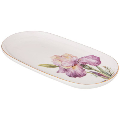 Блюдо овальное "IRISES" 20,5 см (кор=60шт.) LEFARD 590-339-1