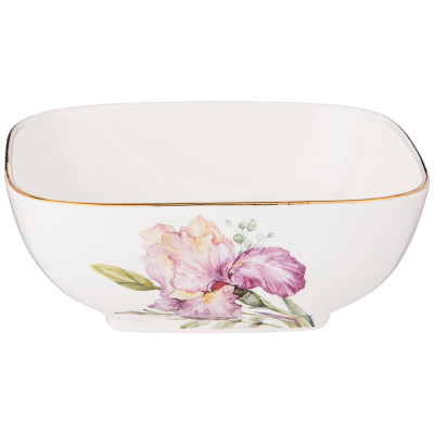 Салатник квадратный "IRISES" 15*5,5 см 500 мл (кор=48шт.) LEFARD 590-348