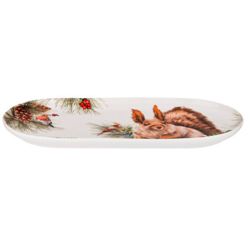 Блюдо овальное "ЛЕСНАЯ СКАЗКА" 30,5 см (кор=36шт.) LEFARD 590-385-1