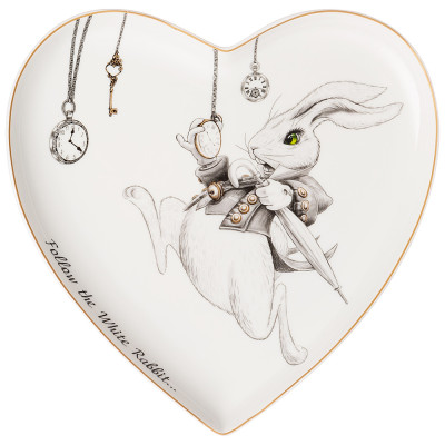 Тарелка "WONDERLAND" сердце 21,5*2 см (кор=48шт.) LEFARD 590-450