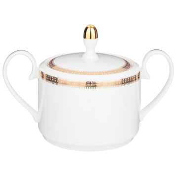 Чайный сервиз "CROWN" на 6 пер. 14 пр. 1000/350/300 мл золотой (кор=4наб.) LEFARD 590-456-5