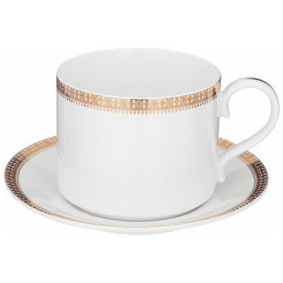 Чайный набор "CROWN" на 6 пер. 12 пр. 300 мл золотой (кор=8наб.) LEFARD 590-457-1