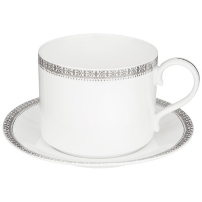 Чайный набор "CROWN" на 6 пер. 12 пр. 300 мл платиновый (кор=8наб.) LEFARD 590-461-1