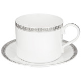 Чайная пара "CROWN" 300 мл платиновая (кор=36наб.) LEFARD 590-462