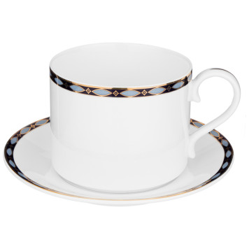 Чайный сервиз "GLAMOUR" на 6 пер. 14 пр. 1000/350/300 мл синий (кор=2наб.) LEFARD 590-463-2