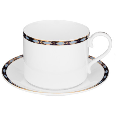 Чайный сервиз "GLAMOUR" на 6 пер. 14 пр. 1000/350/300 мл синий (кор=2наб.) LEFARD 590-463-2