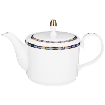 Чайный сервиз "GLAMOUR" на 6 пер. 14 пр. 1000/350/300 мл синий (кор=2наб.) LEFARD 590-463-6