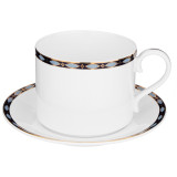 Чайная пара "GLAMOUR" 300 мл синяя (кор=36наб.) LEFARD 590-465