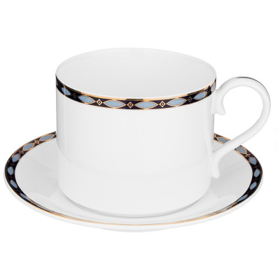 Чайная пара "GLAMOUR" 300 мл синяя (кор=36наб.) LEFARD 590-465