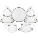 Чайный набор "GLAMOUR" на 6 пер. 12 пр. 300 мл голубой (кор=8наб.) LEFARD 590-467