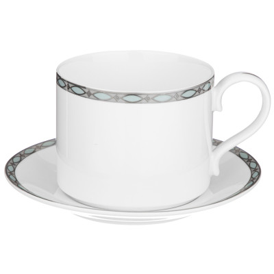 Чайный набор "GLAMOUR" на 6 пер. 12 пр. 300 мл голубой (кор=8наб.) LEFARD 590-467-1