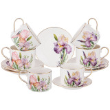 Чайный набор "IRISES" на 6 пер. 12 пр. 300 мл (кор=4наб.) LEFARD 590-470