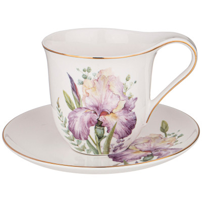 Чайная пара "IRISES" 275 мл (кор.=24наб.) LEFARD 590-479