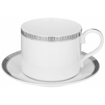 Чайный сервиз "CROWN" на 6 пер. 14 пр. 1000/350/300 мл платиновый (кор=2наб.) LEFARD 590-483-2