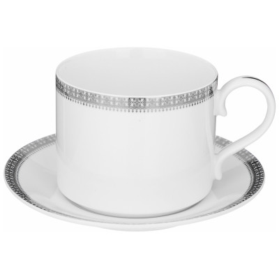 Чайный сервиз "CROWN" на 6 пер. 14 пр. 1000/350/300 мл платиновый (кор=2наб.) LEFARD 590-483-2
