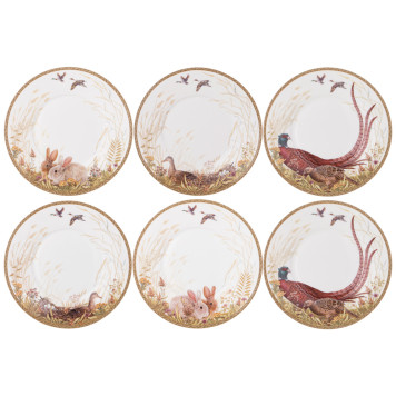 Чайный сервиз "ОХОТА" на 6 пер. 14 пр. 1000/370/300 мл (кор=2наб.) LEFARD 590-499-3