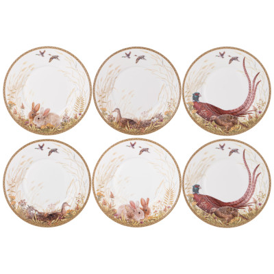 Чайный сервиз "ОХОТА" на 6 пер. 14 пр. 1000/370/300 мл (кор=2наб.) LEFARD 590-499-3