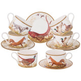 Чайный набор "ОХОТА" на 6 пер. 12 пр. 300 мл (кор=4наб.) LEFARD 590-500