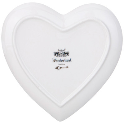 Тарелка "WONDERLAND" сердце 15*2 см (кор=72шт.) LEFARD 590-536-1