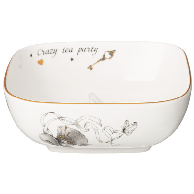 Салатник квадратный "WONDERLAND" 15*5,5 см (кор=48шт.) LEFARD 590-538