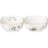 Набор салатников квадратных "WONDERLAND" 2 шт. 8*4 см 100 мл (кор=36наб.) LEFARD 590-539