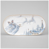 Блюдо овальное "СНЕЖНАЯ КОРОЛЕВА" 30,5 см (кор=36шт.) LEFARD 590-545