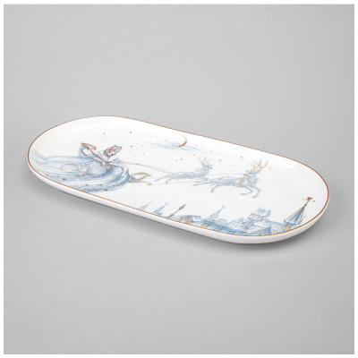 Блюдо овальное "СНЕЖНАЯ КОРОЛЕВА" 30,5 см (кор=36шт.) LEFARD 590-545-1