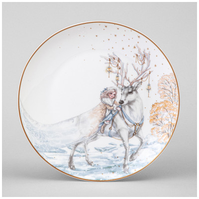 Тарелка закусочная "СНЕЖНАЯ КОРОЛЕВА" 20,5 см (кор=24шт.) LEFARD 590-550