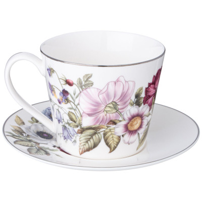 Чайная пара "BOUQUET" 300 мл (кор=36наб.) LEFARD 590-602-2