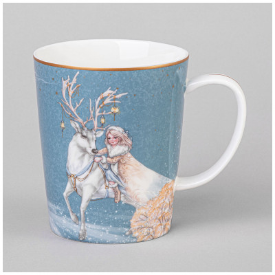 Кружка "СНЕЖНАЯ КОРОЛЕВА" 400 мл (кор=24шт.) LEFARD 590-620