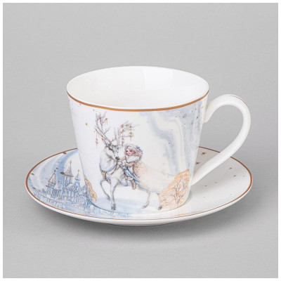 Чайная пара "СНЕЖНАЯ КОРОЛЕВА" 300 мл (кор=36наб.) LEFARD 590-623