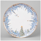 Тарелка обеденная "СНЕЖНАЯ КОРОЛЕВА" 25,5 см (кор=16шт.) LEFARD 590-628