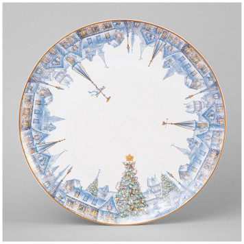 Тарелка обеденная "СНЕЖНАЯ КОРОЛЕВА" 25,5 см (кор=16шт.) LEFARD 590-628