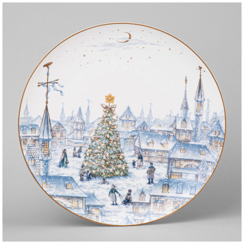 Тарелка обеденная "СНЕЖНАЯ КОРОЛЕВА" 25,5 см (кор=16шт.) LEFARD 590-630