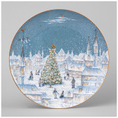 Тарелка обеденная "СНЕЖНАЯ КОРОЛЕВА" 25,5 см (кор=16шт.) LEFARD 590-631